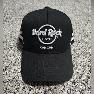 Hard Rock Cafe Black and White Logo Hat